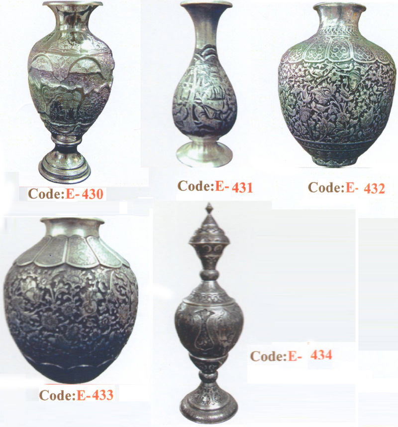 Pots de fleurs en argent